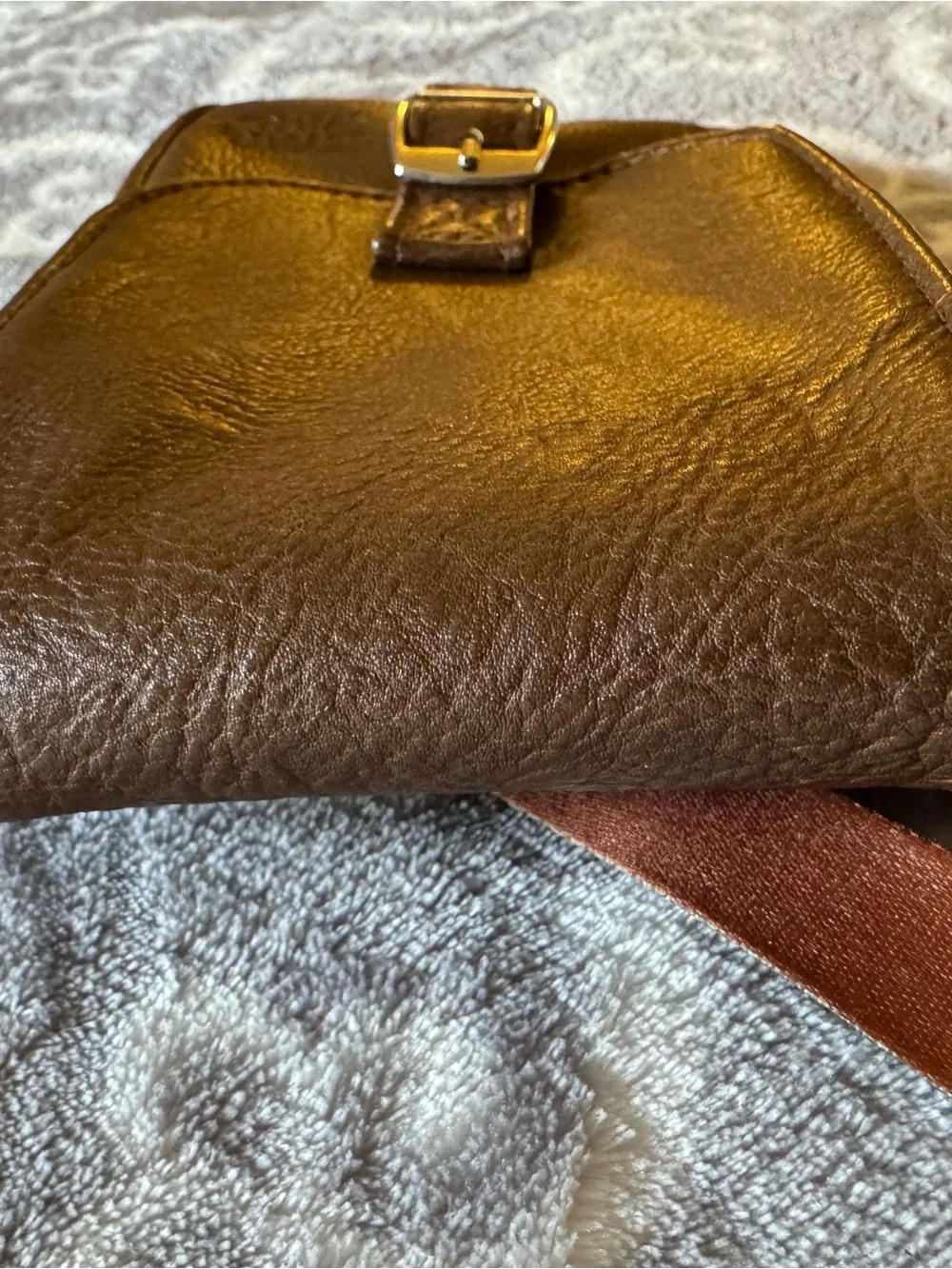 Disney D Tech Brown faux Leather Chewbacca theme Crossbody Phone Bag